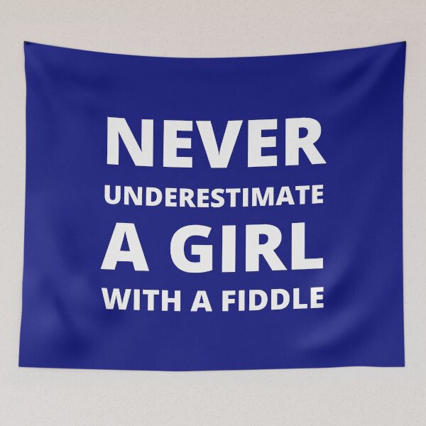 Item preview, Never underestimate a girl with a fiddle designed and sold by fev-rocks.