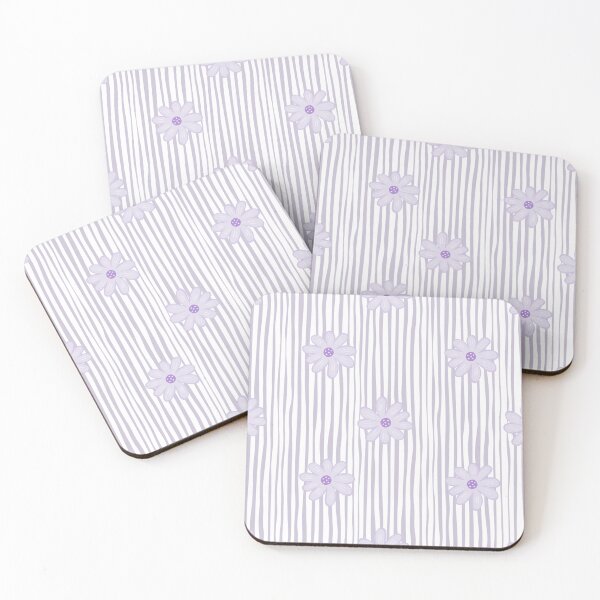 Item preview, Purple Stripes And Flowers designed and sold by CowboyRaija.