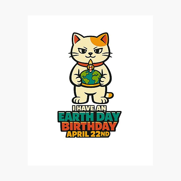 Item preview, I Have An Earth Day Birthday April 22nd designed and sold by LuveraxArt.