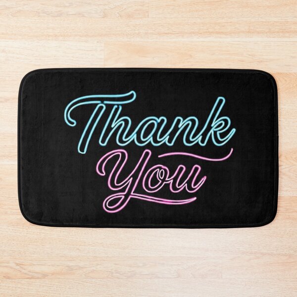 Item preview, Neon Thank You Typography Design designed and sold by amazingcorner.
