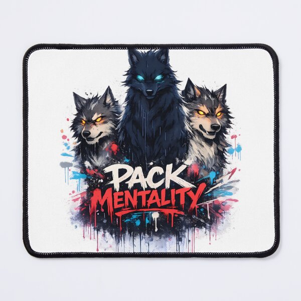 Item preview, Anime Wolf Pack Graffiti Streetwear Pack Mentality Tee designed and sold by etuvibes.