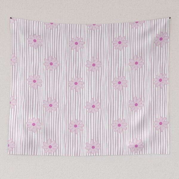 Item preview, Pink Stripes And Flowers designed and sold by CowboyRaija.