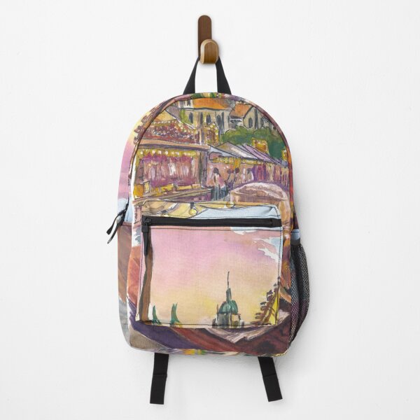 Item preview, Munich Wiesn Beergarden Ferris Wheel Art Print, Bavaria Travel Gift designed and sold by artshop77.