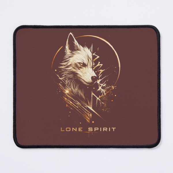 Item preview, Lone Spirit Wolf - Geometric Wolf Design, Minimalist Animal Art. designed and sold by LunaPrintCo.