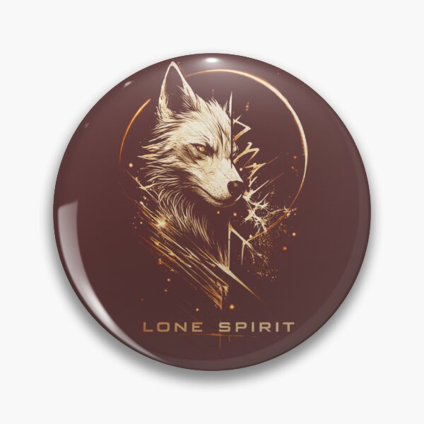 Item preview, Lone Spirit Wolf - Geometric Wolf Design, Minimalist Animal Art. designed and sold by LunaPrintCo.