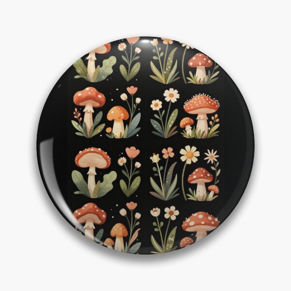 Item preview, Daisies and Mushrooms designed and sold by PatronesKawai.