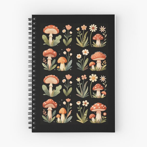 Item preview, Daisies and Mushrooms designed and sold by PatronesKawai.