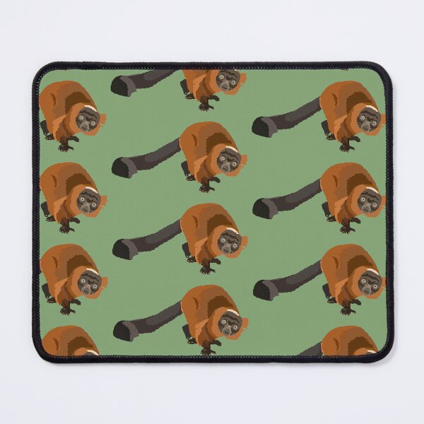 Item preview, R is Red Ruffed Lemur,Red Ruffed Lemur Illustration – Vibrant Primate Art for Wildlife and Nature Lovers designed and sold by PrettylittlepastelUk.
