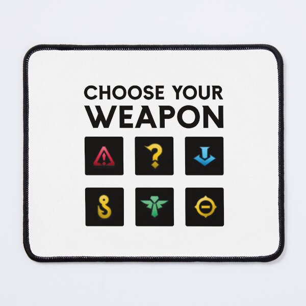 Item preview, Choose Your Weapon - League Ping Parody (Black Text) designed and sold by ClownshoesOffic.