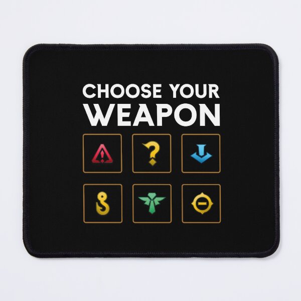 Item preview, Choose Your Weapon - League Ping Parody (White Text) designed and sold by ClownshoesOffic.
