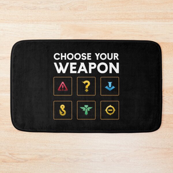 Item preview, Choose Your Weapon - League Ping Parody (White Text) designed and sold by ClownshoesOffic.