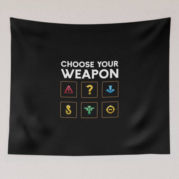 Item preview, Choose Your Weapon - League Ping Parody (White Text) designed and sold by ClownshoesOffic.