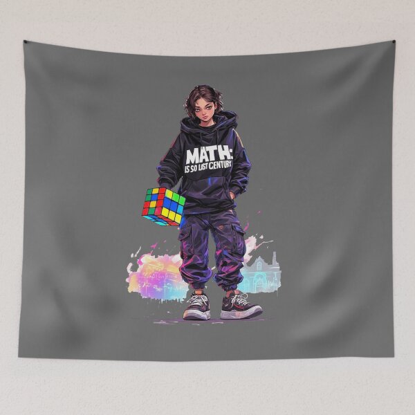 Item preview, SCHOOL OFFLINE | Math: Is so Last Century | Cyber Rebel - Girl No.1 designed and sold by Shift-Bloom.