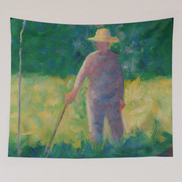 Item preview, The Gardener by Georges Seurat: Neo Impressionist Pointillist Landscape Poster designed and sold by artofuniverse.