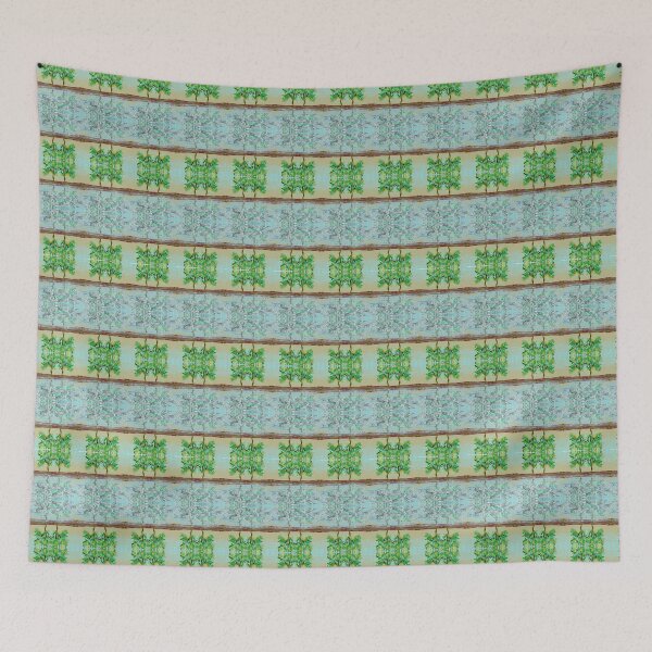 Item preview, Calming Abstract Stripe Pattern with Hidden Trees designed and sold by anamariafischer.