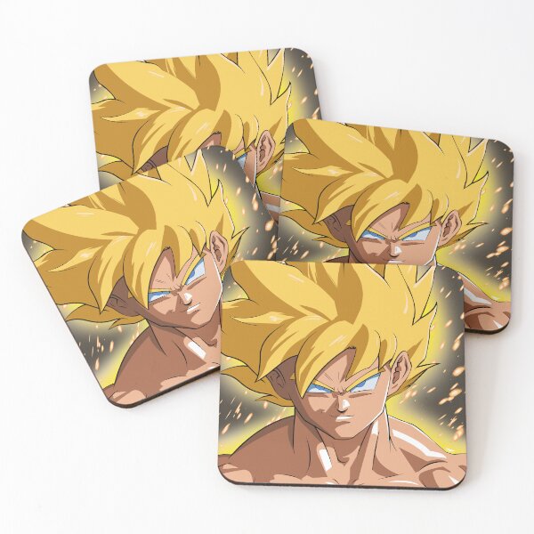 Item preview, Super Saiyan Goku Yellow Aura – Anime Illustration designed and sold by Tomdrawings.