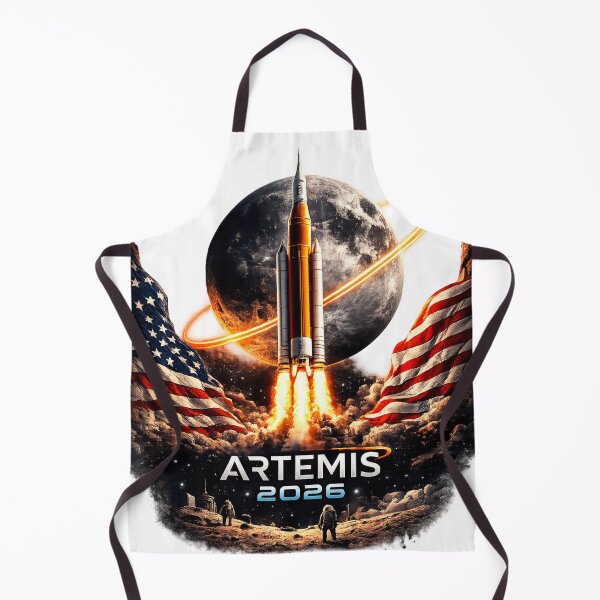 Item preview, Space Rocket Launch Mission to The Moon Artemis, space exploration fan gift, inspired astronaut graphic tee designed and sold by Inkvado.