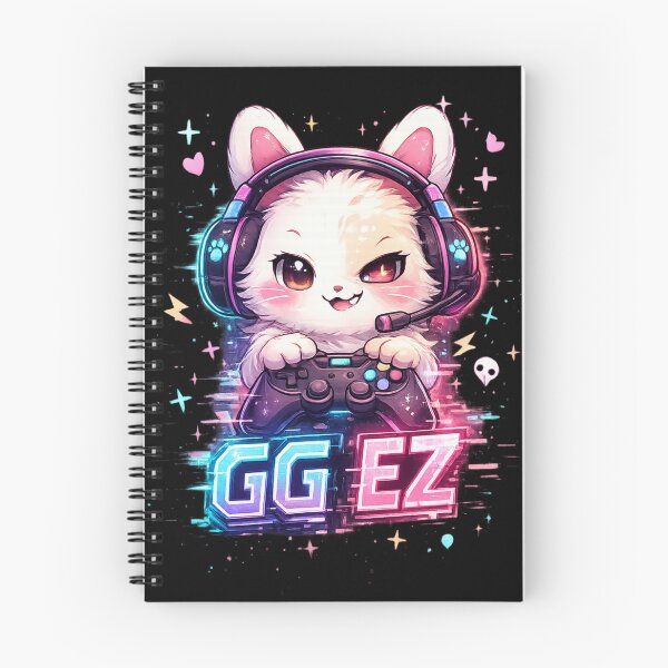 Item preview, Cute Gamer Cat GG EZ Kawaii Design designed and sold by Hannah-Yei.