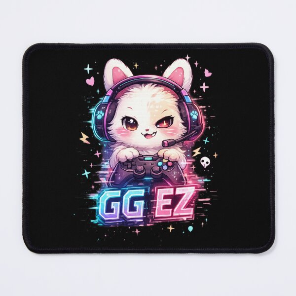 Item preview, Cute Gamer Cat GG EZ Kawaii Design designed and sold by Hannah-Yei.
