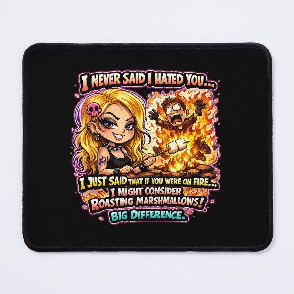 Item preview, Funny Dark Humor Marshmallow Meme | Savage Girl Cartoon | Sarcastic Quote Sticker | Edgy Cute Goth Aesthetic designed and sold by ☆ CR4ZIIB4BII ☆.