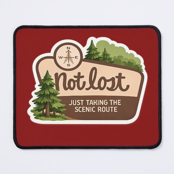 Item preview, Not Lost Just Taking The Scenic Route designed and sold by BeachBreezyVA.