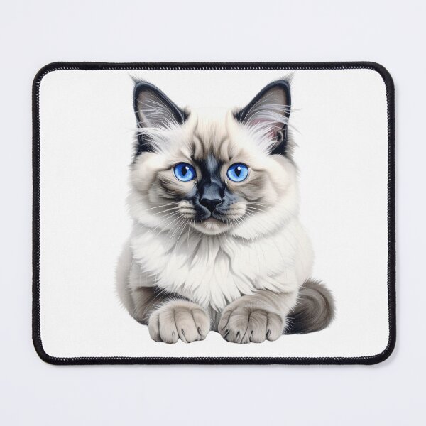 Item preview, Seal Point Ragdoll Kitten Portrait designed and sold by SabraDD.