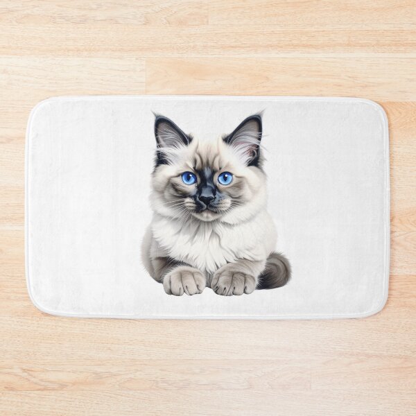Item preview, Seal Point Ragdoll Kitten Portrait designed and sold by SabraDD.