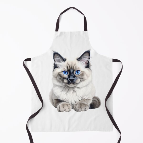 Item preview, Seal Point Ragdoll Kitten Portrait designed and sold by SabraDD.