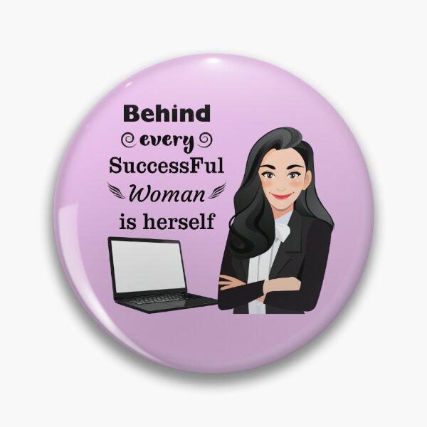 Item preview, Behind Every Successful Woman Is Herself Design – Empowered Business Woman for Stickers, Mugs, Tote Bags, Journals, Acrylic Blocks & Coasters designed and sold by SyedaPrints.