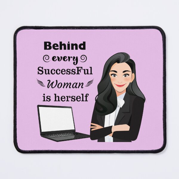 Item preview, Behind Every Successful Woman Is Herself Design – Empowered Business Woman for Stickers, Mugs, Tote Bags, Journals, Acrylic Blocks & Coasters designed and sold by SyedaPrints.