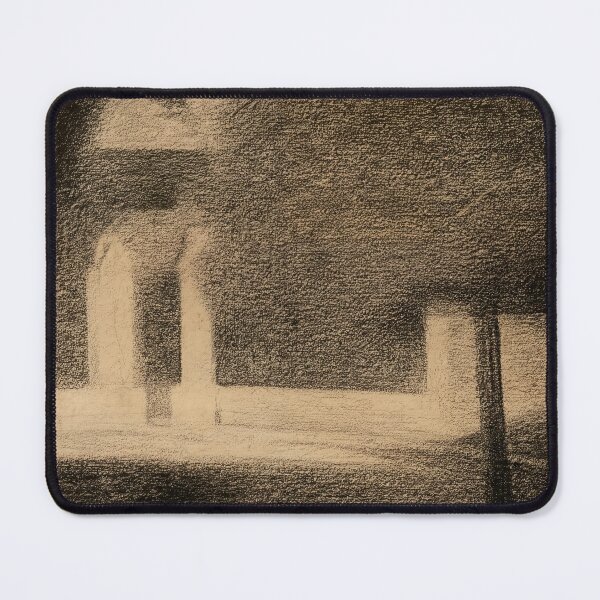 Item preview, The Gateway by Georges Seurat: Architectural Monochrome Neo Impressionist Poster designed and sold by artofuniverse.