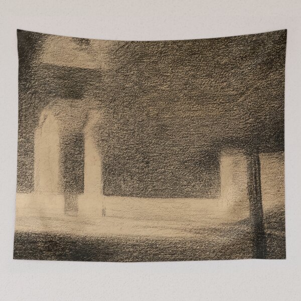 Item preview, The Gateway by Georges Seurat: Architectural Monochrome Neo Impressionist Poster designed and sold by artofuniverse.