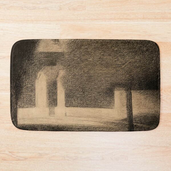 Item preview, The Gateway by Georges Seurat: Architectural Monochrome Neo Impressionist Poster designed and sold by artofuniverse.