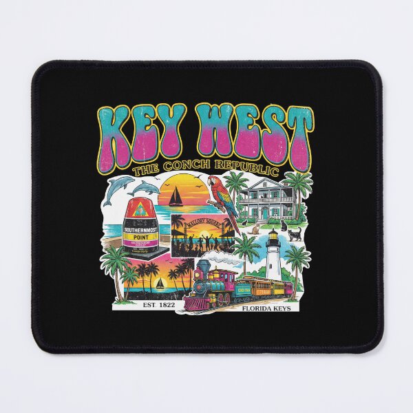 Item preview, Key West Florida Vintage Retro Sunset Hemingway Cats Mallory Square Travel Souvenir designed and sold by Milasneeze.