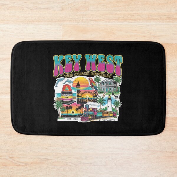 Item preview, Key West Florida Vintage Retro Sunset Hemingway Cats Mallory Square Travel Souvenir designed and sold by Milasneeze.
