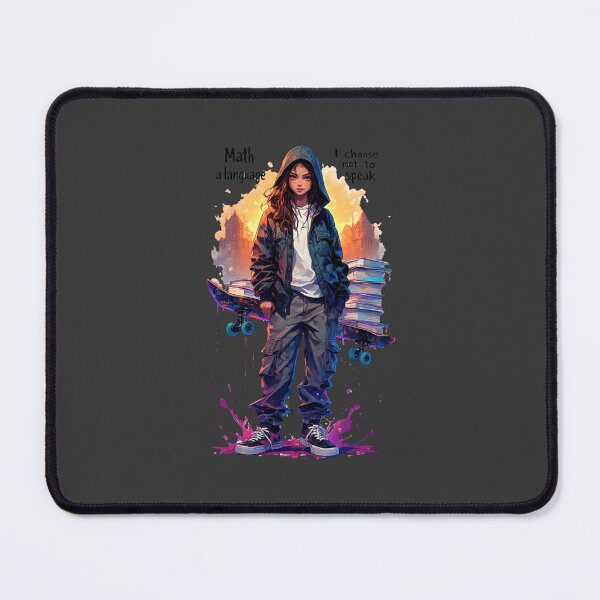 Item preview, SCHOOL OFFLINE | Math is a Language... | Cyber Rebel - Girl No.1 designed and sold by Shift-Bloom.