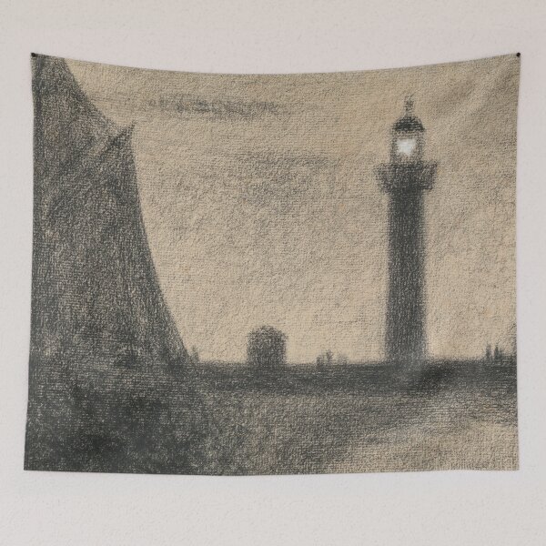 Item preview, The Lighthouse at Honfleur by Georges Seurat: Neo Impressionist Coastal Poster designed and sold by artofuniverse.