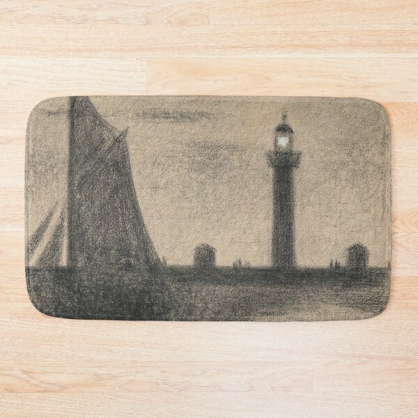 Item preview, The Lighthouse at Honfleur by Georges Seurat: Neo Impressionist Coastal Poster designed and sold by artofuniverse.