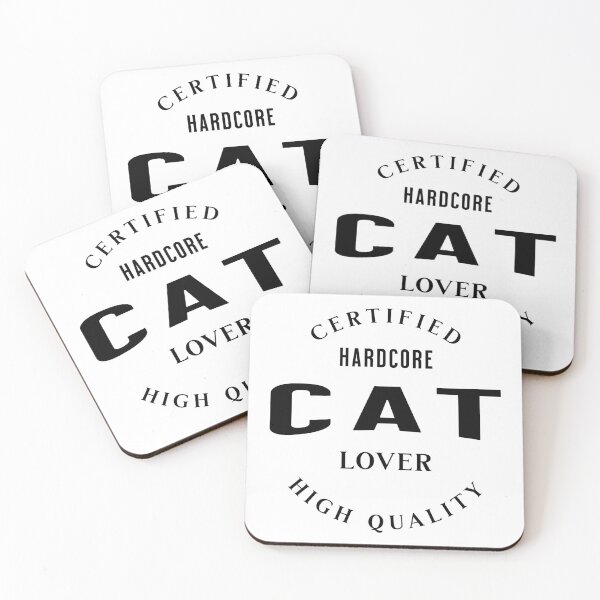Item preview, Certified Hardcore Cat Lover Funny Cat Lover Gift designed and sold by Patina & Pixel.