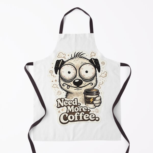 Item preview, Funny Need More Coffee Dog Sticker | Sleepy Tired Coffee Lover Aesthetic | Cute Exhausted Puppy Meme Design designed and sold by sumodesign.