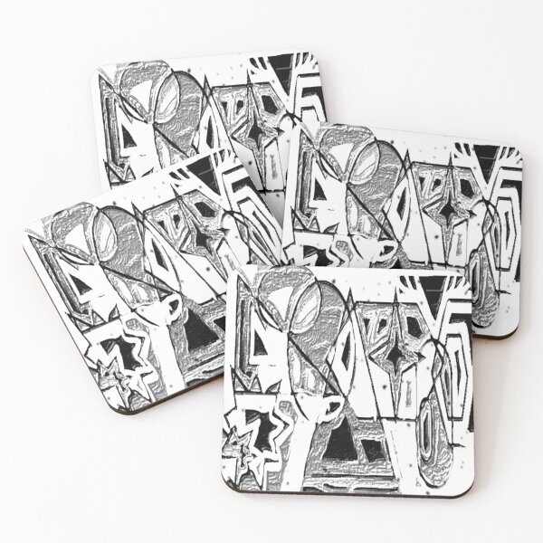 Item preview, signal distortion blend age black and white geometric abstract design designed and sold by SmashingDeals.
