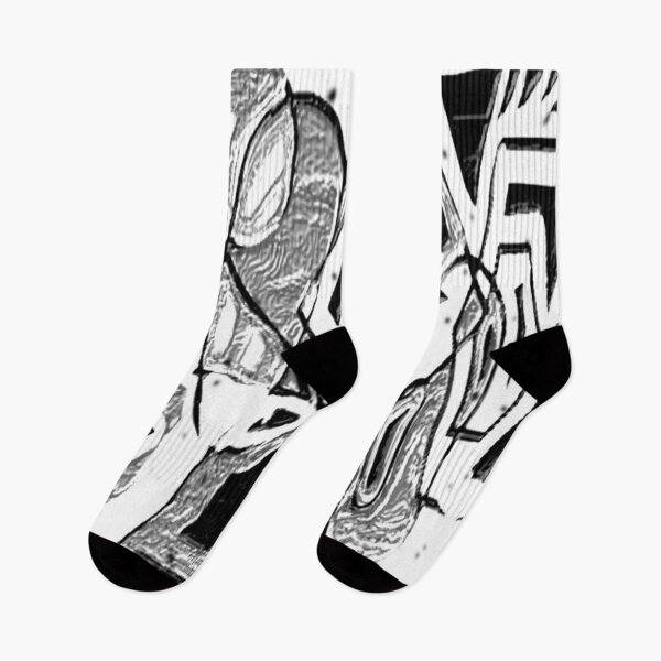 Item preview, signal distortion blend age black and white geometric abstract design designed and sold by SmashingDeals.