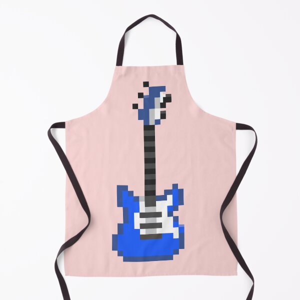 Item preview, Small Pixel Blocks on a Guitar (blue) designed and sold by ZERO-MIND.