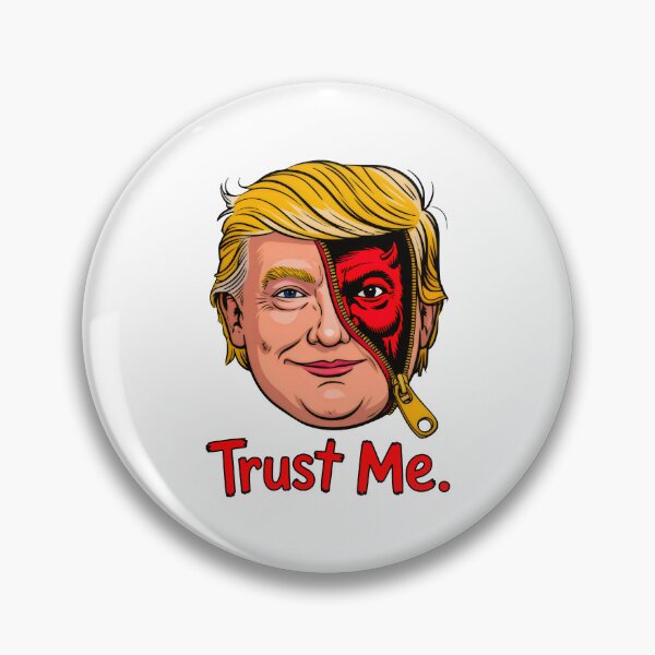 Item preview,  Trust Me Two Faced Zipper Reveal Political Satire designed and sold by EthosWear.