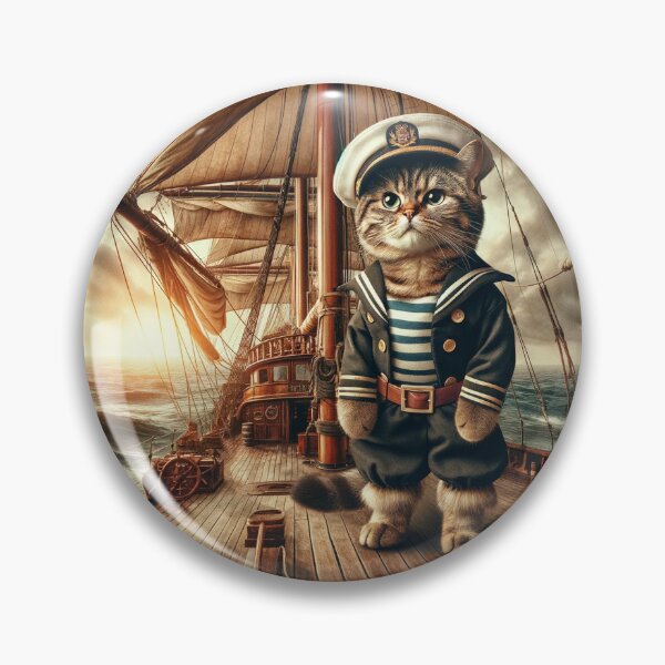 Item preview, Sailor Cat: Master of the High Seas designed and sold by catontheroof.