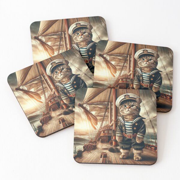 Item preview, Sailor Cat: Master of the High Seas designed and sold by catontheroof.