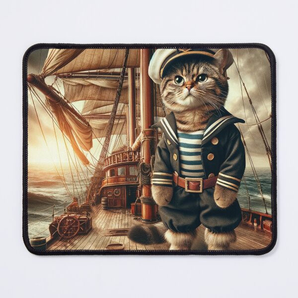 Item preview, Sailor Cat: Master of the High Seas designed and sold by catontheroof.