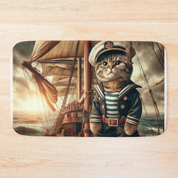 Item preview, Sailor Cat: Master of the High Seas designed and sold by catontheroof.