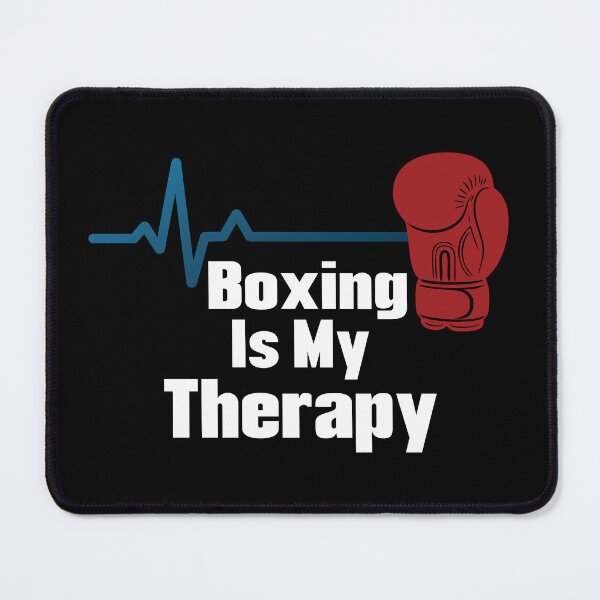 Item preview, Boxing Is My Therapy - Funny Boxer EKG Pulse Heartbeat Fighter Design designed and sold by OuSfian1.