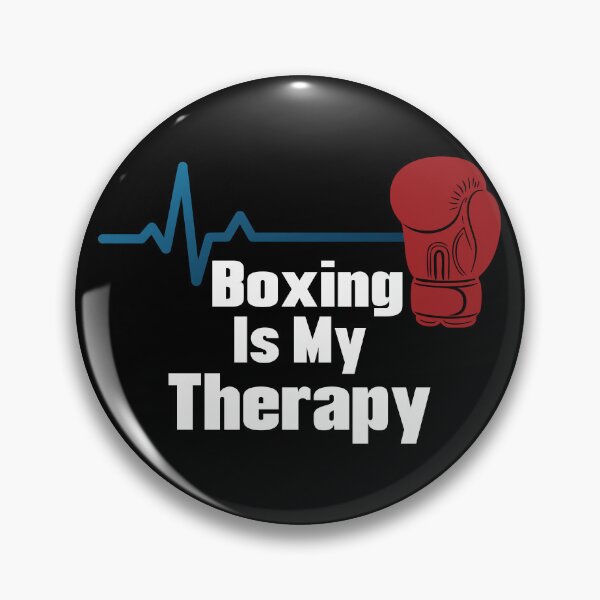 Item preview, Boxing Is My Therapy - Funny Boxer EKG Pulse Heartbeat Fighter Design designed and sold by OuSfian1.